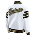 thumbnail image 3 of Women's WEAR by Erin Andrews White New Orleans Saints Full-Snap Fleece Sweatshirt Jacket, 3 of 6