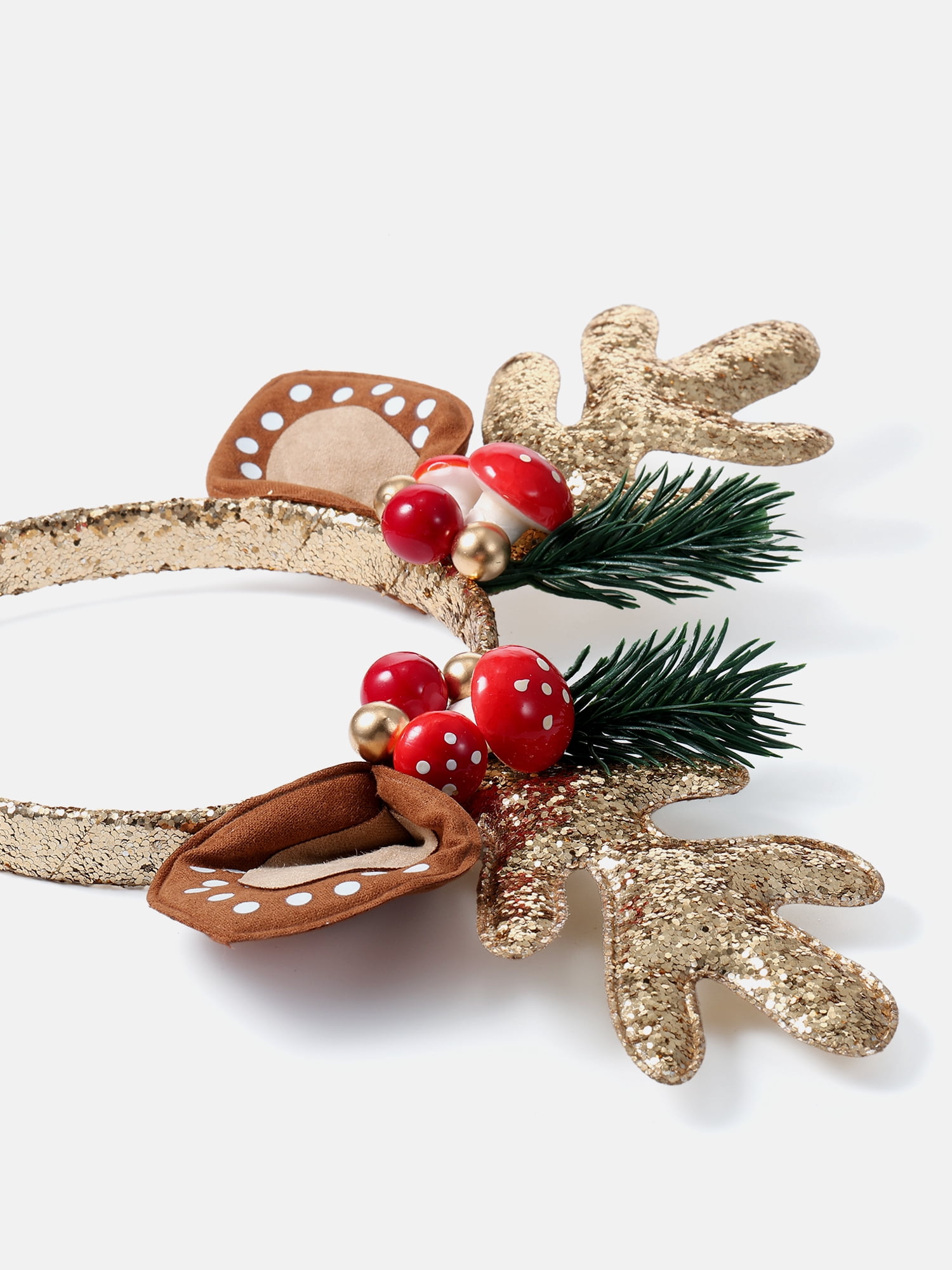 Way to Celebrate Women's Woodland Reindeer Antler Headband, Multicolor, 1 Piece, One Size Fits Most