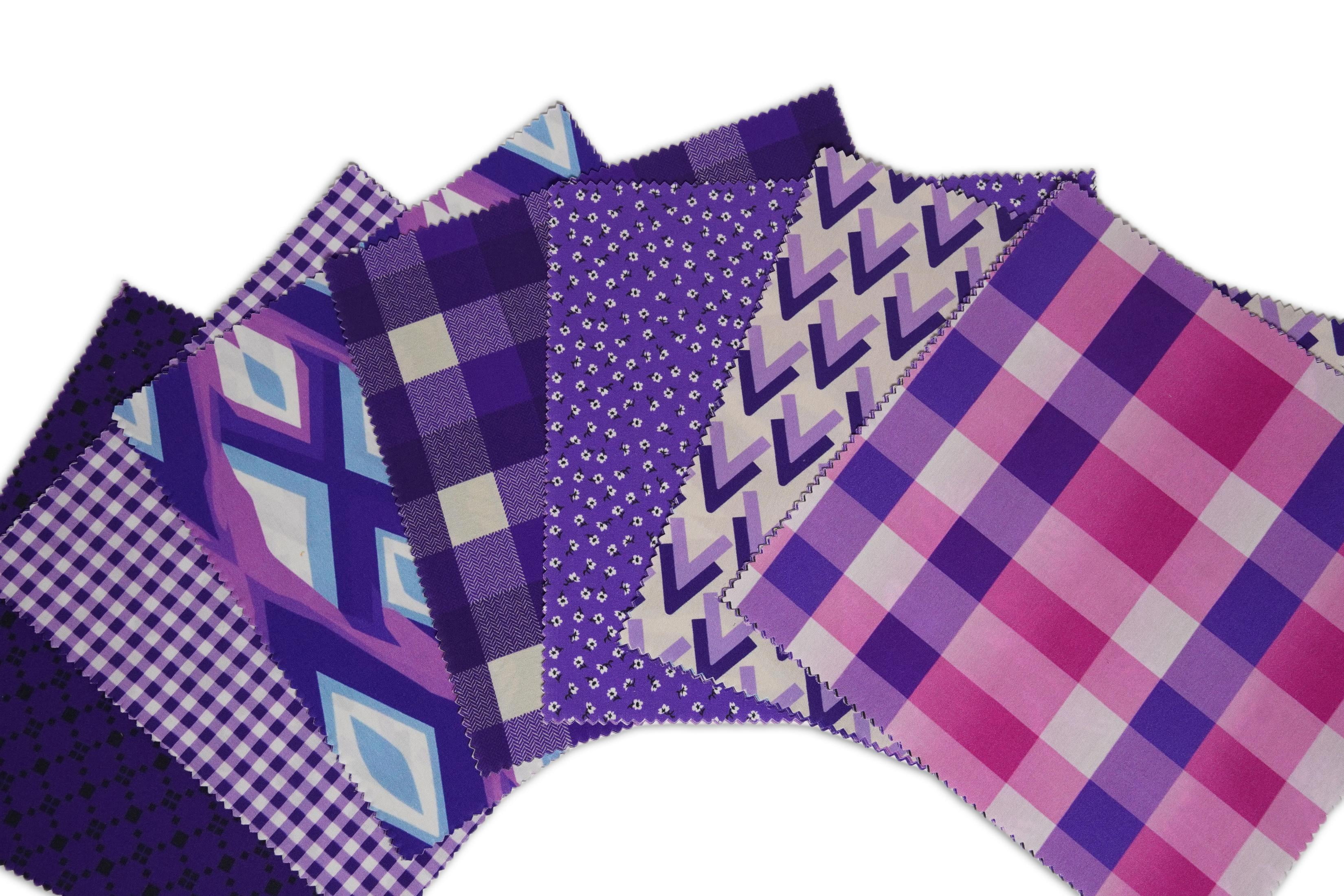 Soimoi Precut 10-inch Geometric & Floral Prints Cotton Fabric Bundle Quilting Squares Charm Pack DIY Patchwork Sewing Craft