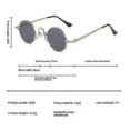 thumbnail image 2 of Frame Yellow Es Retro Sunglasses S Frame Round Mini Glasses Sunglasses Glasses, 2 of 3