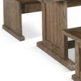 thumbnail image 4 of Yael 4pc Corner Breakfast Nook Set, Brown Dining Table Corner Bench, 4 of 6