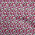thumbnail image 1 of oneOone Velvet Crimson Red Fabric Kalamakri Hen Fabric For Sewing Printed Craft Fabric By The Yard 58 Inch Wide, 1 of 5
