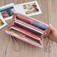 thumbnail image 3 of Portefeuille Long pour Femmes Mode Mixte Décor à Franges Porte-Cartes Portefeuille Pochette, 3 of 5