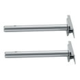 thumbnail image 1 of Metal Bracket 2Pcs Concealed Metal Brackets Floating Wall Mount Shelf Support(4in), 1 of 7