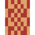 thumbnail image 1 of Ahgly Company Machine Washable Indoor Rectangle Transitional Orange Area Rugs, 5' x 7', 1 of 7