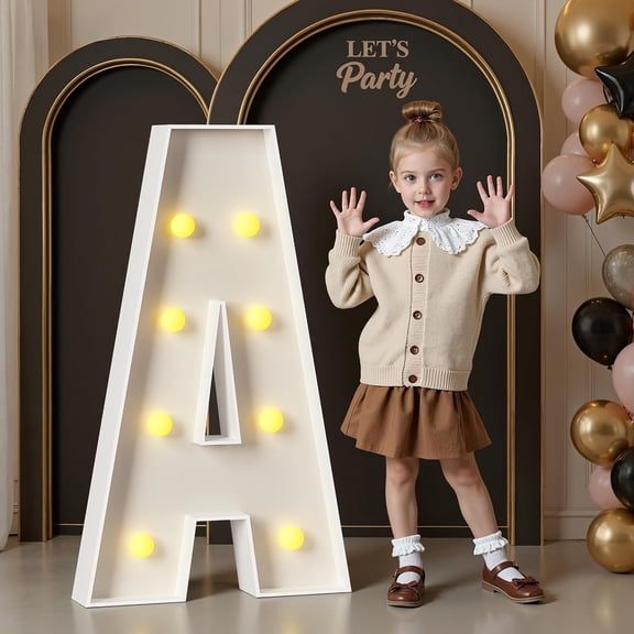 Marquee Letters 3 Feet Tall, Large Light up Letters A for Decor