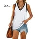 thumbnail image 5 of Qarigey Camiseta sin mangas con cuello en V para mujer Camiseta sin mangas de color casual para mujer Camiseta sin mangas con bloque en V Prendas para la parte del cuerpo Blanco XXL, 5 of 6
