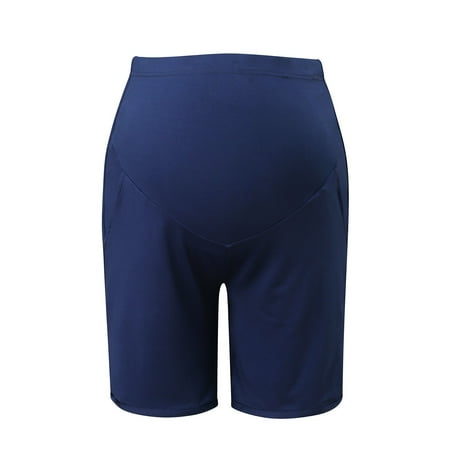 

Wojeull Women Maternity Pregnancy Solid Color Workout Lounge Shorts Yoga Shorts Pants