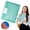 Green, variant on 10 Pack Clear Document Folders Plastic Envelopes Poly Envelopes File Envelopes with Label Pocket and Snap Button for Home Work Office Organization, Letter Size/A4 Size, Red