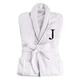 thumbnail image 2 of BNM Cotton Unisex Embroidered White Bathrobe, Large, J, 2 of 5