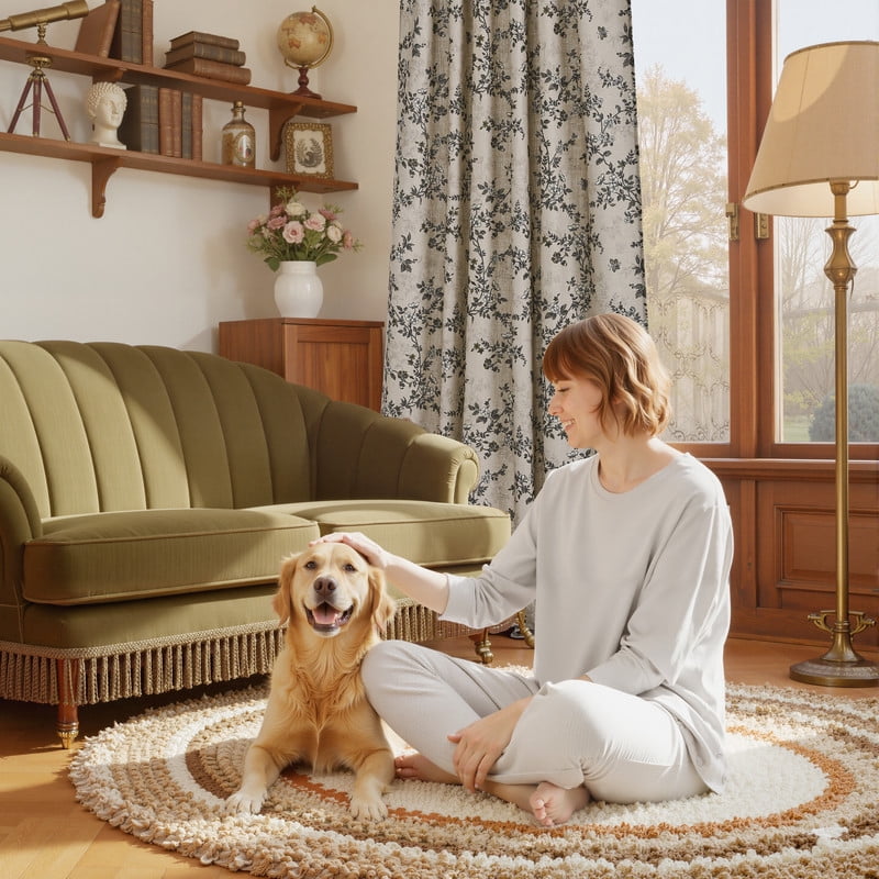 NICETOWN Floral Linen Curtains 84 inch Long, Linen Cotton Floral Pattern Organic Privacy Window Drapes Rod Pocket & Back Tab with Light Filtering for Bedroom Living Room, Pea Green, 52"x84", 2 Panels