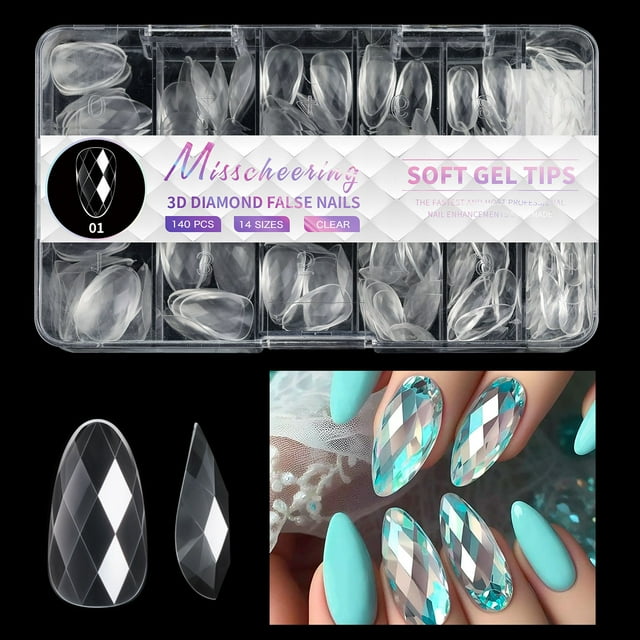 Fiudx Decoraciones Decorativas, Diamantes Modernos, Uñas Postizatus Hipoalergénicas, Tiras de Aplicación Rápida, Esmalte En Gel de Larga Duración, Uso a Corto Plazo, Ideal para Principiantes, Efecto