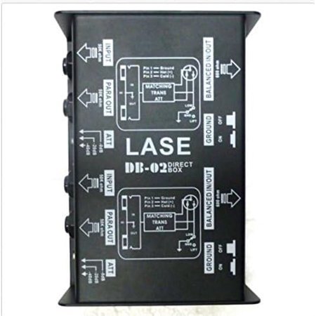 LASE DB-02 - Professional Dual Channel Passive Direct Box.