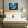 thumbnail image 4 of AEFER Ocean Sea Wall Art Sea Turtle Coral Fish Pictures Wall Decor Canvas Print Nautical Marine Life Underwater Painting Modern Home Artwork Decora Frame: 20x24inch(50x60cm), 4 of 6