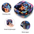thumbnail image 3 of Dachshund Sanitary Napkin Bag Pad Bag Small Canvas Pouch Sanitary Napkin Receptacle Bags 4.7x6.6x6.6 in - Velvet, Sponge, 3 of 6