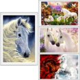 thumbnail image 3 of ziyahi Rhinestone Embroidery Lion Handmade Diamond Painting 5D DIY Crystal Animal Cross Stitch Resin Picture Home Decoration, 3 of 9