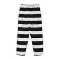 thumbnail image 5 of Balery Black And White Stripes print Women's Pajama Pants,Ultra Lightweight Pjs,Lounge Pant-Medium, 5 of 9