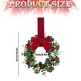 thumbnail image 3 of Mini Wreaths for Cabinets, Small Wreaths for Kitchen Cabinets, 10.6" Farmhouse Front Door Wreath, Green Wreath, Decorative Wreaths for Indoors, Perfect for Farmhouse Window Spring Decor, 3 of 4
