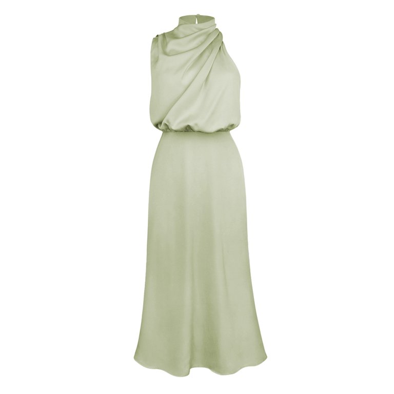 satin sun dress Urban Sexy Dresses Korean Summer Satin Elegant Women Dress Casual Sexy Tank Backless Ruffle Split Maxi Party Lady Robe Femme Beach Mujer Vestidos