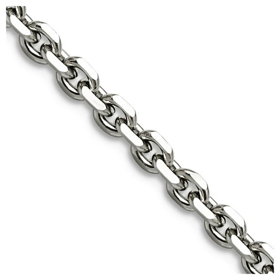 Chisel Stainless Steel 4.30mm 22in Cable Chain Necklace