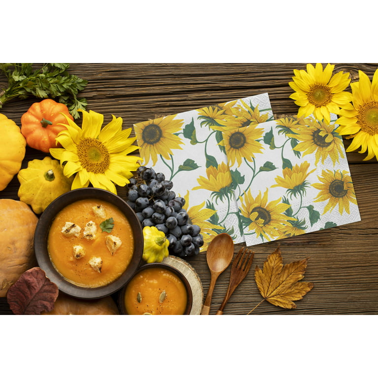 20-ct 13x13 Thanksgiving Napkins for Decoupage Thanksgiving Pumpkin Napkins Fall Napkins for Decoupage Thanksgiving Paper Napkins Happy Thanksgiving