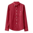 thumbnail image 1 of pstuiky camisas de manga larga para hombre, Camisa informal de manga larga con solapa y botones en color liso para hombre, estilo ejecutivo. camisetas de hombre l, 1 of 8