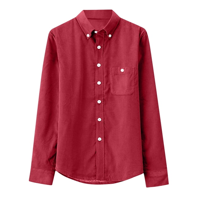 pstuiky camisas de manga larga para hombre, Camisa informal de manga larga con solapa y botones en color liso para hombre, estilo ejecutivo. camisetas de hombre l