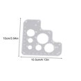 thumbnail image 3 of Patchwork Ruler Costura Cross-Stitch Angulo redondo Plantilla de medición DIY Cuero Ropa Dibujo Herramienta de acolchado Elenxs HA012369-01, 3 of 6