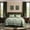 Green, variant on Flymme King Vintage Floral Bedspread Set,3-Piece Brown & White Quilted Lightweight Coverlet with Pillow Shams,Soft Microfiber Bedding for Bedroom
