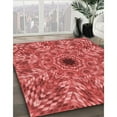 thumbnail image 2 of Ahgly Company Indoor Square Patterned Ferrari Red Area Rugs, 7' Square, 2 of 6