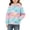 Multicolor, variant on Girls Pastel Cloud Print Pullover Hoodie - Lightweight Soft Sweatshirt for Kids,Size 5 T