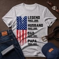 thumbnail image 3 of Jollimate Personalized Legend Dad Shirt, Gift For Papa, Dad Birthday Gift, Dad America Shirt, 3 of 6