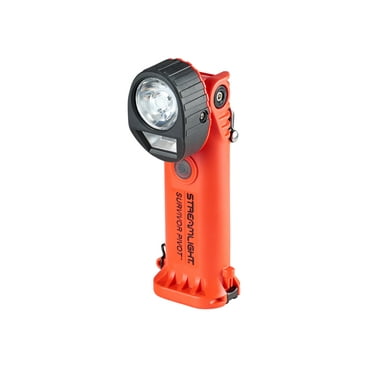 Streamlight Survivor Pivot USB LED Flashlight, Alkaline, 325 Lumens, Orange, 918
