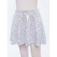 thumbnail image 3 of Lejafay Girls Flared Pleated A-Line Skirts Shiny Metallic Dance Performance Costume Cheerleading Uniform White S, 3 of 7