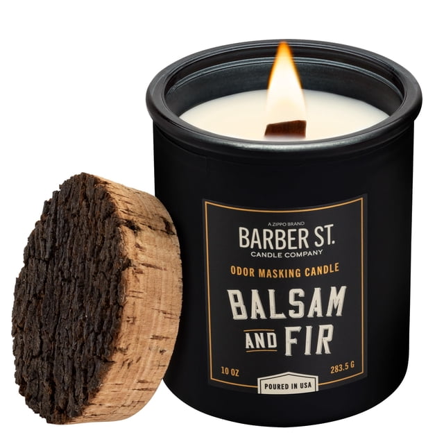 Vela Zippo Barber Street Balsam Fir 283 g de cera de soja