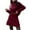 #228-Wine, variant on Roncen Women's Autumn Winter Knit Sweater Set - High Neck Loose Fit Knit Top with A-Line Skirt, Soft Wool Blend Fabric Casual Comfortable Outfit Cozy Warm Two-Piece Set for Office Daily Wear