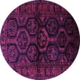 thumbnail image 1 of Ahgly Company Indoor Round Persian Purple Traditional Area Rugs, 7' Round, 1 of 4