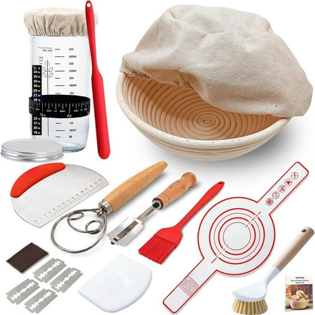 Sourdough Starter Kit, Bread Baking Supplies for Bread Making Baking Fermentation