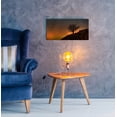 thumbnail image 4 of Epic Art 'Lone Tree in Sunset' by Tom Quartermaine, Acrylic Glass Wall Art, 24"x12", 4 of 8