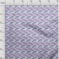 thumbnail image 3 of oneOone Rayon Purple Fabric Leaves Sewing Craft Projects Fabric Prints By Yard 56 Inch Wide, 3 of 5