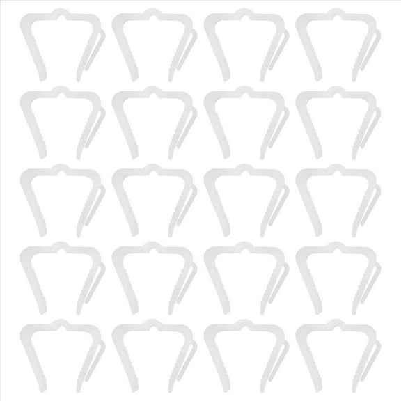 50 Pcs Christmas Light Hanger Hooks 1 5/8 Inch Fascia Boards Clips Weatherproof Plastic Outdoor Holiday Light Clip