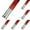As shown 6PCS, variant on 3pcs/lot Red Soft and Pen Brushes Tool Set Hard Gel Brush for Nail Nail Scrub Brushes Push Liner Brush Solid Brush Soap Size 8 Brush for Acrylic Nails Dampen Dish for Acrylic Nails Nail Brush Eco