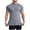 Gray, variant on Mlzmgr Gym T-Shirts for Men Crew Neck 1/4 Zipper up Short Sleeve Slim Shirts Stretchy Athletic Running Gym Tops