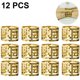thumbnail image 2 of Juego de 12 servilleteros, atractivos anillos de servilleta brillantes, hebillas de metal, elegantes servilleteros para la mesa en las fiestas de boda, vacaciones, reuniones familiares diarias Xemadio 222106-1, 2 of 9