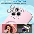 thumbnail image 2 of Magnetic Case for iPhone 11 Pro Max Phone Case for Women, [Adaptation with Magsafe] Matte Luxury Soft Metallic Luster Design for iPhone 11 Pro Max 6.5'' with Camera Protector-Pink, 2 of 7