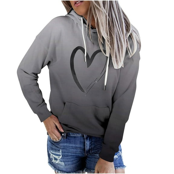 50% Off Clear! Viikei Zip Up Hoodies for Women Sweatshirt for Women Fashion Womens Casual Hoodies Sweatshirt Patchwork Ladies Hooded Blouse Pullove