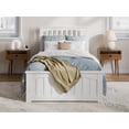 thumbnail image 6 of AFI Becket Twin XL Solid Wood Low Profile Platform Bed with Matching Footboard, White, 6 of 11