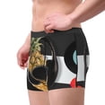 thumbnail image 2 of Susaid Pineapple With Black Glasses Print Men's Mesh Boxer Briefs Cooling Breathable Sports Underwear Wide Waistband Boxer Briefs W/Fly-Large, 2 of 5