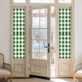 thumbnail image 2 of Green Plaid Window Privacy Film, Spring Summer Farmhouse Buffalo Checkered Static Cling UV Sun Blocking Heat Control Window Tint Day and Night,Non-Adhesive One Way Windows Privacy Cover 17.7''x78.7'', 2 of 7