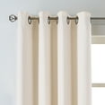 thumbnail image 3 of Eclipse Hadley 100% Blackout Curtain Panel, Linen Blend Grommet Window Curtain, 1 Panel, 50 In Wide x 95 In Long, Ivory, 3 of 9